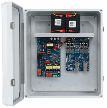 Altronix NetWaySP4BTWPX3 supports up to 90W per port (360W total power) for deploying the latest high-powered IP devices in remote locations. It is equipped with two (2) 1Gb SFP ports to transmit data at long distances and four (4) 802.3bt compliant Ethernet ports. NetWaySP4BTWPX3 accommodates single/multi-mode fiber or composite cable (fiber+copper) to simultaneously deliver power and data from NetWay Spectrum head-end media converters/injectors. Embedded LINQ Technology allows to monitor, control, and report power and diagnostics from anywhere.